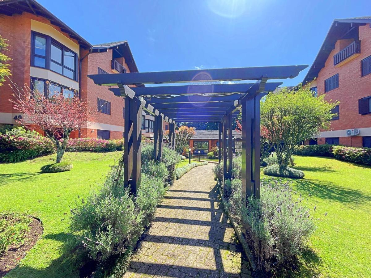 Aconchegante Apto 3 Dorm. Com Piscina Aquecida Gramado Buitenkant foto