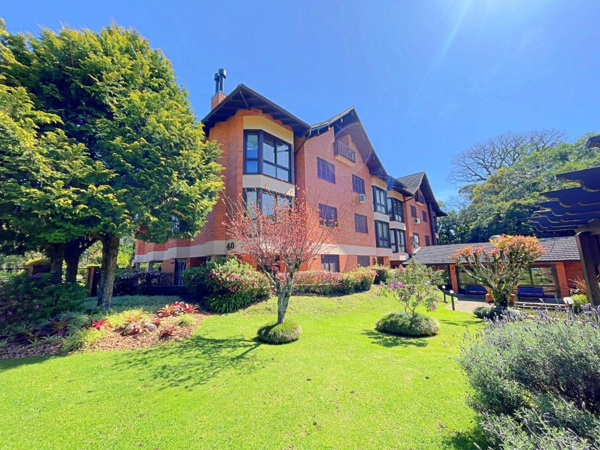 Aconchegante Apto 3 Dorm. Com Piscina Aquecida Gramado Buitenkant foto
